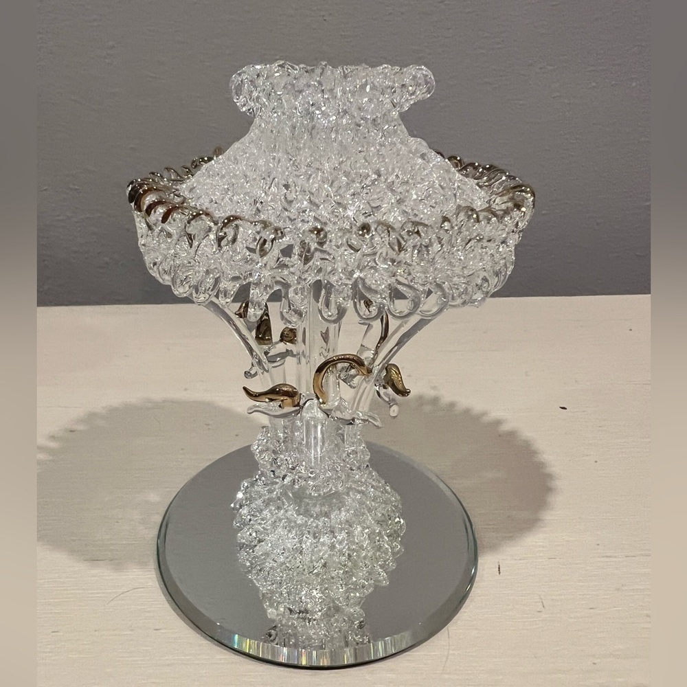 Vintage Rare Baron Glass Carousel Horse Blown Glass Figurine